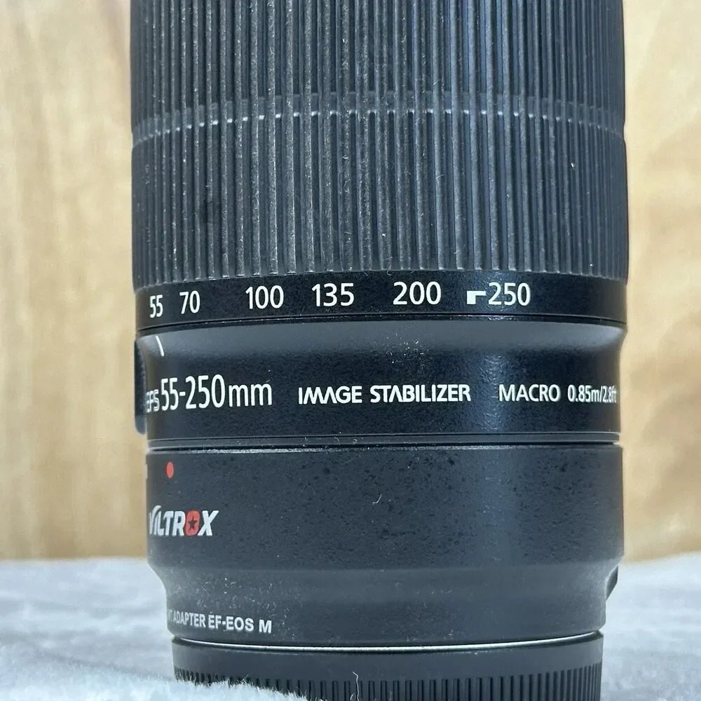 Canon EF-S 55-250mm f/4-5.6 IS STM Lens + Viltrox EF-EOS M Adapter Tested
